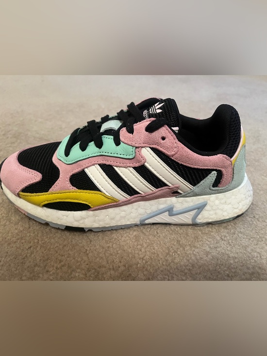 adidas Shoes - Adidas ZX 2K Boost Sneakers Women’s Size 7 Pink Mint Yellow Multicolor EF7643